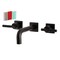 Kingston Brass KS6125CKL Two-Handle Wall Mount Bathroom Faucet, Oil Rubbed Bronze KS6125CKL - alternate 1